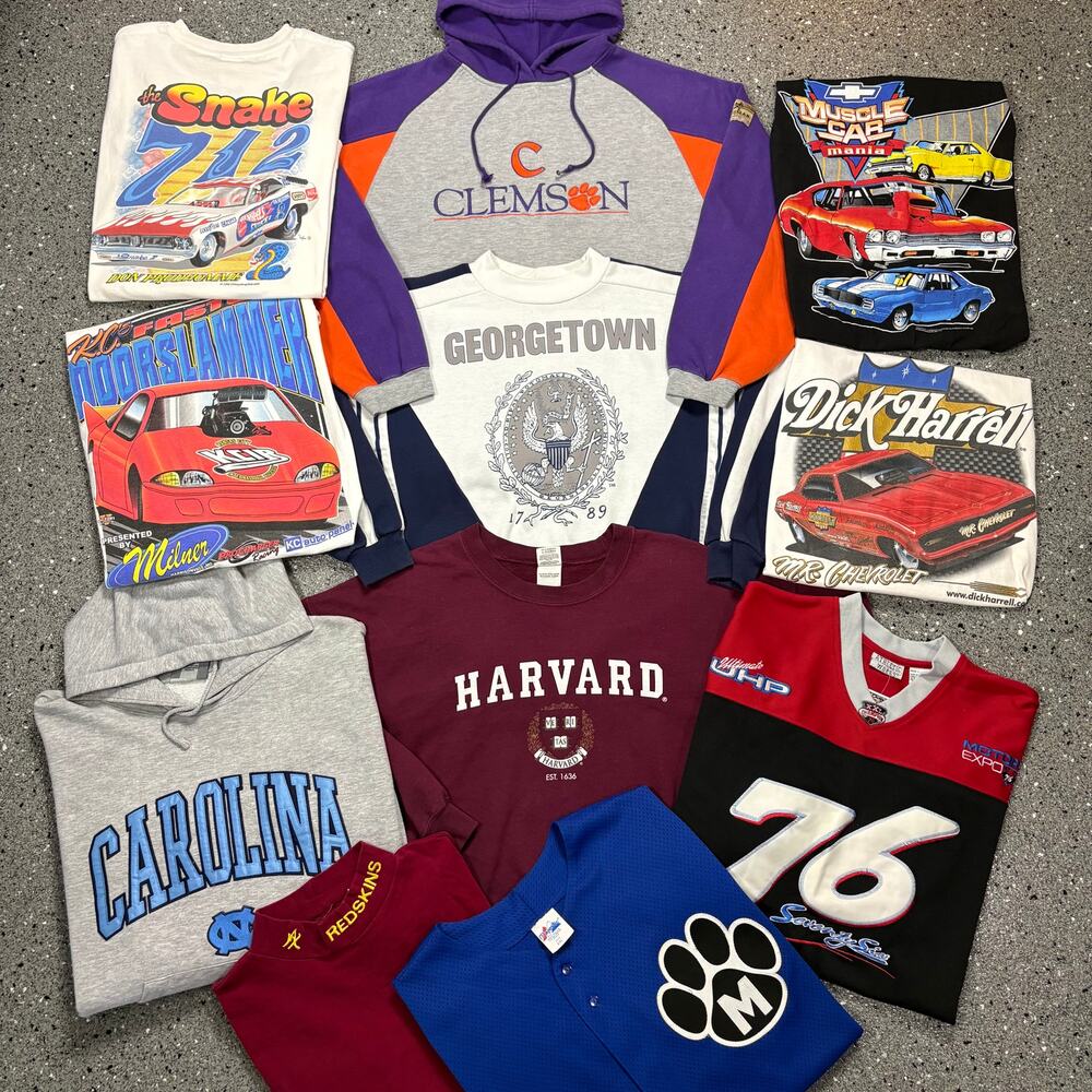 Vintage 1990s & Y2k 11pc Sports & Nascar Racing Bundle Lot